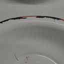 Elsjoy Set of 2 Enamel Bowl, 3 Quart Large Enamel Mixing Bowl White Enamelware with Red Rim, 11 Inch Vintage Enamel Soup Basin for Fruit, Salad, Pasta, Dinner