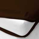 Queen Size Armless Futon Covers - 100% Egyptian Cotton 600 Thread-Count Futon Slipcovers - Zippered Couch Cover Sofa Bed Protector, Sleeper Sofa Cover, Machine Washable, Chocolate