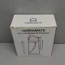 YARRAMATE 16oz/470ml 2PCS Light Blockage Dark Oil Sprayer for Cooking, 2 in 1 Olive Oil Dispenser Bottle for Kitchen, Green Glass Oil Bottle, Food-Grade Oil Mister for Air Fryer, BBQ (Black & White)