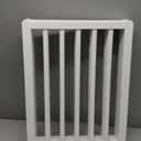 Dog Gate Pet Gate Indoor for Stairs Doorways 82x24 Inch 4 Panels Dog Fence Extra Wide Wooden (White)