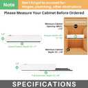 Pull out Cabinet Organizer, Expandable(9"-14") Heavy Duty Slide out Drawers Fixed with Adhesive Nano Film for Pots, Roll out Shelf Storage for Kitchen Base Cabinet Organization(3 Rails) 2-pack