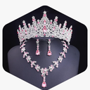 Tiaras and Crowns Jewelry Set for Women Tiaras Earrings and Necklace for Wedding Rhinestone Crystal Bridal Jewelry Sets for Costume Birthday Party Prom Gifts