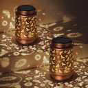 Solar Lanterns Outdoor Waterproof Bee Garden Decor Gifts for Women Mom Grandma Hanging Solar Lights Metal Solar Decoration Outside for Yard,Patio,Backyard,Porch