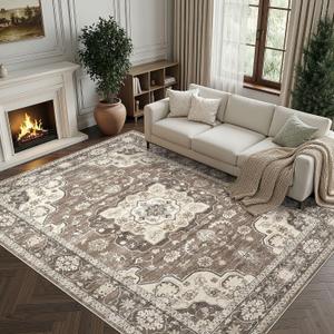 9x12 Area Rug for Living Room, Washable Non-Slip Soft Indoor Carpet