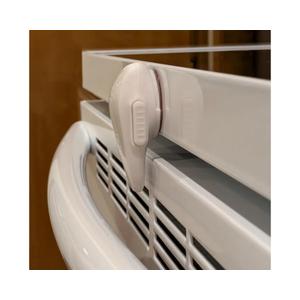 Oven Lock Child Safety (1 Pack), Cabinet Locks Baby Proofing, Baby and Child Proof Locks for Drawer Oven Stove Door, Upgrade Heat-Resistant Material, Easy to Install, No Toolf Need - White