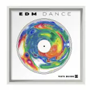 12.5" x 12.5" Vinyl Record Frame - White
