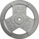 Cast Iron Plate Weight Plate for Strength Training and Weightlifting, Olympic or Standard, Multiple Sizes (Standard (1-Inch Center))