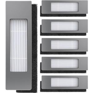 Replacement Filters for ECOVACS Deebot Ozmo T8 T8+ T8 Aivi T8 AIVI+ T8 MAX T9+ T5 N8+ / N8+ N8 Pro N8 Pro + / N8 Pro+ N10 + N7 OZMO 920 950 for Yeedi Vac 2 Pro Vac Max Vac Station Vacuum Cleaners