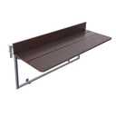 SKVSKV Balcony Bar Table for Railings Folding Hanging Outdoor Adjustable Deck Rail Table for Patio, Garden(Brown, 100 x 37cm/ 39.3 x 14.56inch)