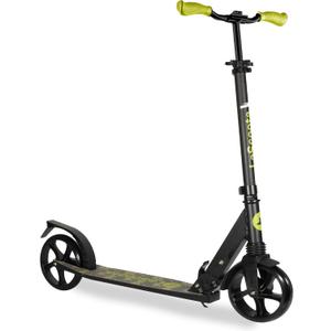 LaScoota Kick Scooter for Kids Ages 6+, Teens & Adults, Large 8" Sturdy Urethane Wheels. Adjustable Handlebar, Lightweight, Foldable, 220lbs Max Load