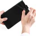 5 x Leather Golf Scorecard Holder - Yardage Book Cover Golf Stat Tracker Sheet - Premium Golf Leather Scorecard - Golf Score Book - Large Size 7.6x4.5IN