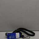 DF Co. Bungee Dog Leash | Strain Free & Shock Resistant for Control | Neoprene Padded Handle, HeavyDuty Carabiner Clip, and DRing | Black, Size Regular