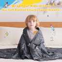 Anfie Weighted Blanket Kids (36"x48" 5lbs), Weighted Blanket Cooling Blanket for Sleeping,Throw Size Breathable Blanket with Premium Glass Bead(Space Grey)