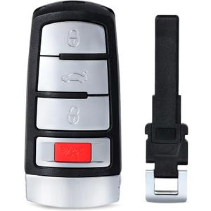 Replacement Smart Remote Car Key Fob for Volkswagen Passat 2006-2013 CC 2009-2015 NBG009066T HLO 3C0 959 752 N 315MHz ID48Chip 4Buttons