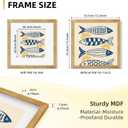 3 x YESKAY 12x12 Picture Frame Set of 9, Photo Gallery Wall Frame Set, Display Pictures 8x8 with Mat or 12 x 12 Without Mat, Square Frame Picture Frames Collage Wall Decor, Natural Oak