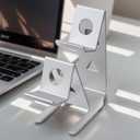 ASIEIT 2Packs Controller Holder, 2 Tier Universal Aluminum Display Stand for Desk Game Enthusiasts Gift Stand Compatible with Series XS, Elite 2, PS5, PS3, Switch Pro and Almost All Controller, Silver