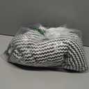 Bathroom Rugs Set 2 Piece, Extra Soft and Absorbent Fluffy Striped Chenille Bath Mat Rug Set, Non Slip Bathroom Floor Mat, Machine Washable (24" x 35" Plus 16" x 24", Dark Gray)