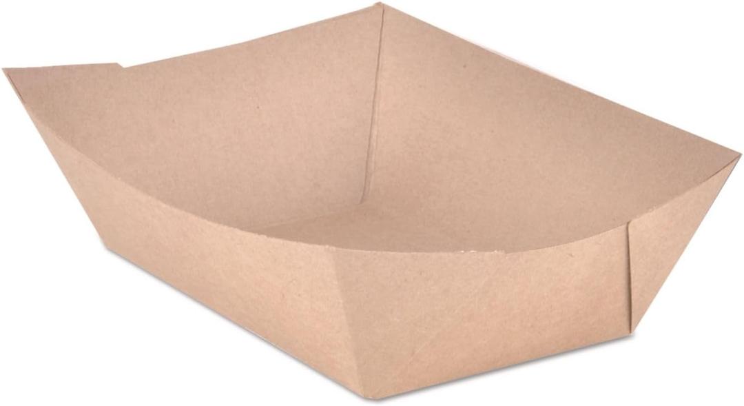 Southern Champion 0525 Food Trays, Paperboard, Brown Kraft, 3-Lb Capacity, 500/Carton