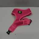 EcoBark Pink Dog Harness - Max Comfort Luxurious Soft Mesh - Over The Head No Pull & No Choke Halter Harness Vest - Eco-Friendly Body Harness Size M