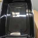 IRIS USA Cat Litter Box XX-Large Open Top with High Sided Walls Tall Scatter Shield Scoop Included Easy Clean Plastic Pan for Big Cats Kittens Multi-Cat Households 30"L x 20"W x 14"H Black