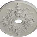 Ekena Millwork CM21X30ALPCF Ceiling Medallion, Pot of Cream, 30 3/4"W x 21/14"H x 3 7/8"ID x 1 5/8"P