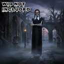 Soulchen 12 ft Skeleton Outfit Accessories Halloween Skeleton Outfit Set, Black Skirt Giant Sized Clothing for 12 ft Halloween Garden Outdoor Decor(Wig not Included)