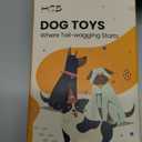 HGB No Stuffing Dog Toys for Aggressive Chewers, Squeaky Crinkle Plush Dog Toys to Keep Them Busy & Puppy Teething for Small, Medium, Large Breed, Cute Bunny & Redfox