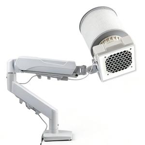 ANGNYA Professional Nail Dust Collector, Super Strong Suction and Built-in LED Lamp, Nail Fan Vacuum Dust Collector with Universal Table Mount for Nail Techs and Salon, UA002 V1.5