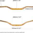 PRO CAKEN Universal 1 1/8" 28mm Handle Bar for CRF KLX KX LTR TRX SX SXF EXC XCW Motocross Pit Dirt Bike Scooter ATV Quad Bike Grizzly Hawk 250 Bicycles Gold