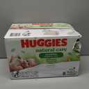Huggies Natural Care Sensitive Baby Wipes, Unscented, Hypoallergenic, 99% Purified Water, 12 Flip-Top Packs (768 Wipes Total)