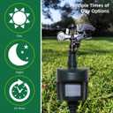 Motion Activated Sprinkler with Day & Night Detection Modes Repellent Detector for Garden Outdoor Waterproof