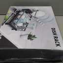 MOUKABAL Dish Drying Rack, 2 Tier Dish Rack, Large Dish Racks for Kitchen Counter, Dish Drainer with Removable Utensil Holder, Drainboard (Black)