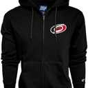 Blue 84 NHL unisex-adult Nhl Officially Licensed Full Zip Hooded Sweatshirt Icon Secondary Color, Carolina Hurricanes, Large