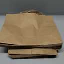 FACEBAG 100Pcs Brown Paper Bags with Handles Bulk, 16x6x12 Inches,Large-sized Kraft Paper Shopping Bags&Gift Bags for Party FavorsGrocery Shopping & RetailReusable & Durable