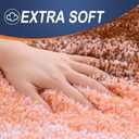 OLANLY Small Bathroom Rugs Mat 24x16, Extra Soft Absorbent Microfiber Bath Rugs, Rubber Backing, Quick Dry, Machine Washable Bath Mat for Bathroom Floor, Tub and Shower, Home Decor Accessories, Orange