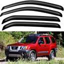 Window Visors Rain Guards Shield for 2005-2016 Nissan Xterra, Out-Channel Window Vent Wind Deflectors Visors Shades for 05-16 Nissan Xterra