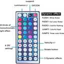 DAYBETTER Waterproof LED Light Strips 66ft, Outdoor LED Strip Lights Color Changing 5050 RGB LED Strip Lights with Remote Control, LED Lights for Indoor Outdoor Use, IP65 (2 Rolls of 33ft)