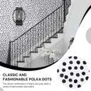 3 x Dimoon 17.3''x78.7'' Peel and Stick Wallpaper Modern Polka Dot Black and White Grey Contact Paper Boho Wallpaper Removable Self Adhesive Wall Paper Renter Friendly Bathroom Bedroom Vinyl Roll