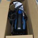 Hamilton Beach 2-in-1 Steam Iron for Clothes and Garment Steamer with 5 Temperature Settings, Nonstick Soleplate, 1200 Watts, 8 Cord, Black & Blue (14525F)