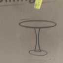 24 Inch Black Small Tulip Table, Round Dining Table for 2 Person with Pedestal for Kitchen, Circle Bistro Table, Mid Century Modern Cafe Tables for Small Spaces in Living Room, Office, Coffee,Pub, Bar