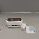 BYASKZIV Ultrasonic Jewelry Cleaner, 48KHz Ultrasonic Cleaner Machine for Jewelry, Eyeglasses, Rings, Watch Strap, Dentures-Dual Cleaning Modes, 304 Stainless Steel Tank (White)