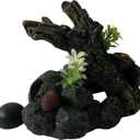 Aquarium Decor Magnetic Driftwood Outcropping Ornament Wall-Mounted Fish Tank Accessory