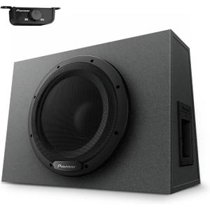 Pioneer TS-WX1210A 12 Sealed Active Subwoofer with Built in Amplifier, 1200 Watts Max Power Sub, Variable Bass Boost, Flexible Installation, Enhanced Car Audio