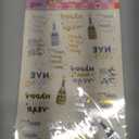 XO, Fetti New Year's Eve Party Supplies Tattoos - 40 Gold and Silver Foil Styles | NYE Party Favors, Disco Celebration Decorations, NYE 2026 Decor