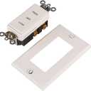 GAF Master Flow Speed Fan Control Switch for Whole House Fans - Control Low/High Speed & Off, 12-Hour Timer Compatible, Easy Installation