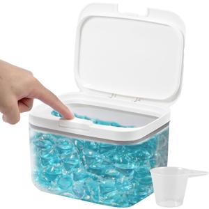 Laundry Pods Container 1pc, 2.8L / 94oz Pop-Up Laundry Pod Holder with Lid for Laundry Organization Storage, Laundry Room Laundry Powder Detergent Pods Holder Dispenser