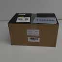 PERMO Set of 2 Classic Rustic Industrial Wall Sconce Lighting Fixture with Flared White Textile Lamp Shade and Chrome Tapered Column Stand, Hardwired, E26 Base