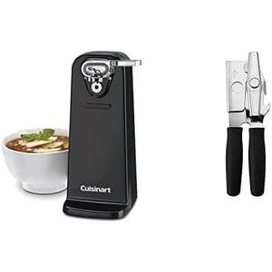 Cuisinart CCO-50BKN Deluxe Electric Can Opener, Black & Swing-A-Way Portable Can Opener, Black 7-Inch
