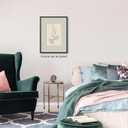 Haitunone Blue and White Striped Floral Wall Art Botanical Flower Aesthetic Poster Vintage Farmhouse Canvas Prints for Bathroom Wall Decor 16X24 inch Unframed