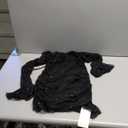 AIBEARTY Women's Sexy Glitter Off Shoulder Mini Dress Shiny Strapless Pleated A Line Dress for Party Club Large